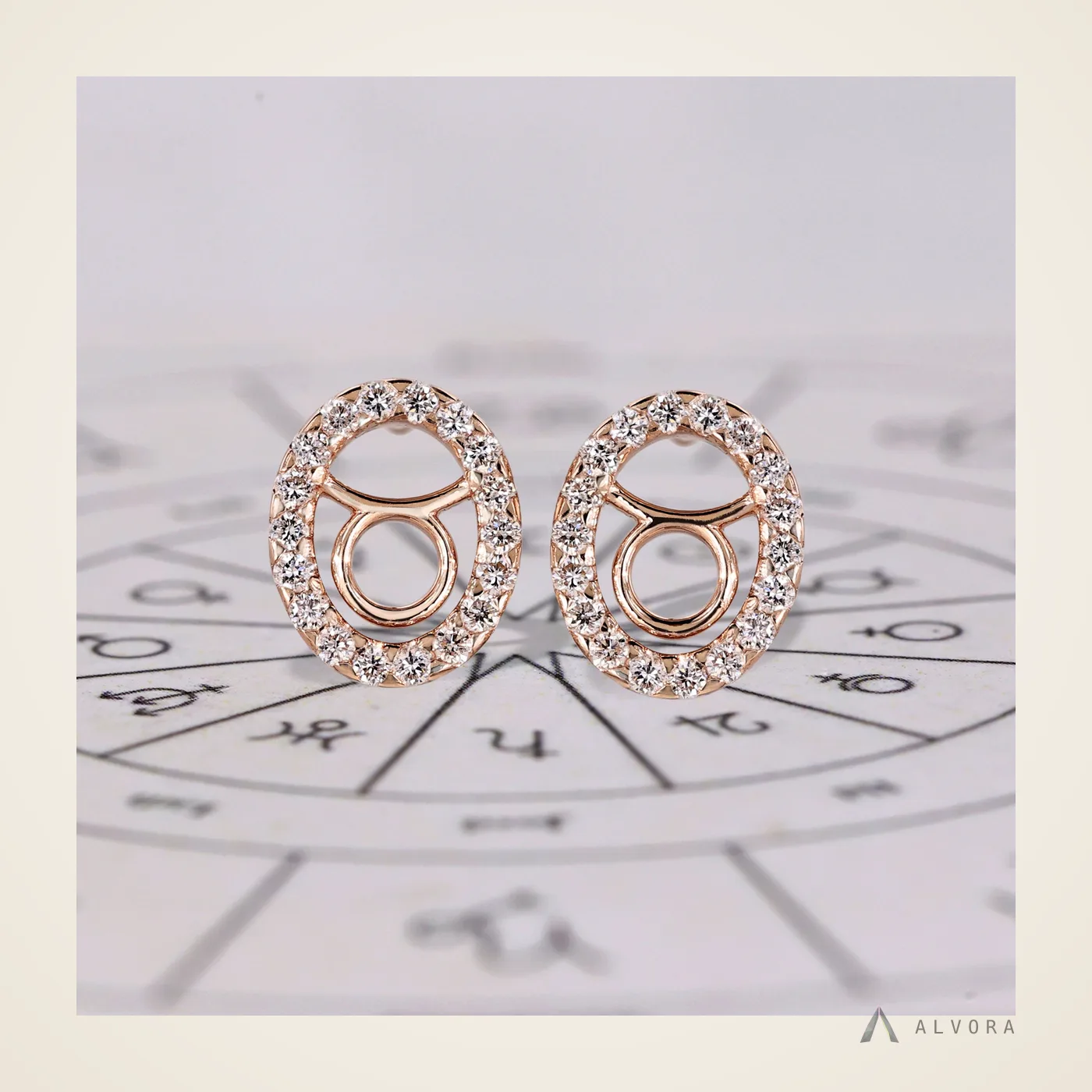 Emmeline Halo Studs, halo studs lab-grown diamond earrings