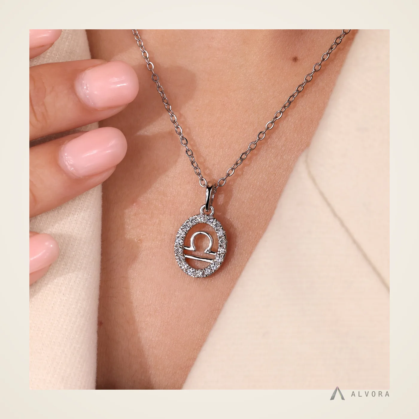 Honora Halo Pendant, halo pendant lab-grown diamond pendant