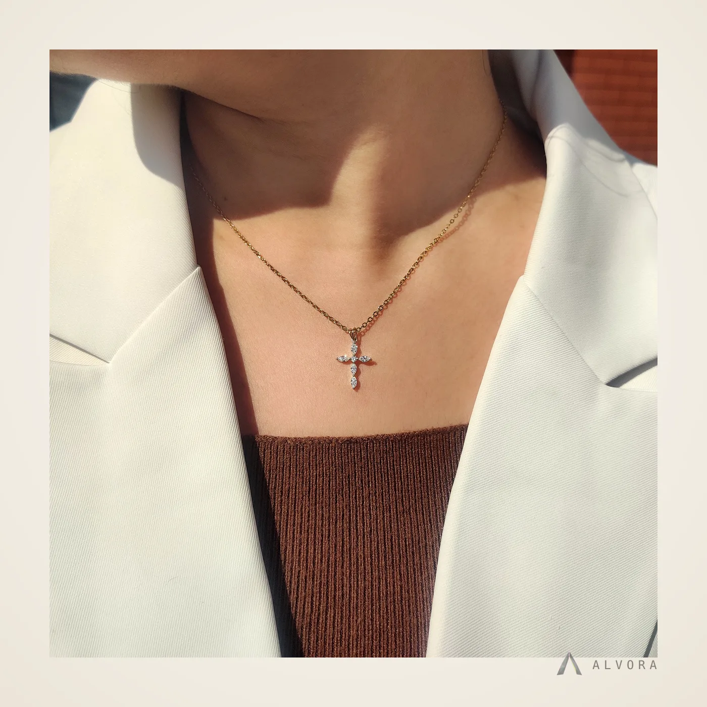 Perrine Marquise Pendant, marquise pendant lab-grown diamond pendant
