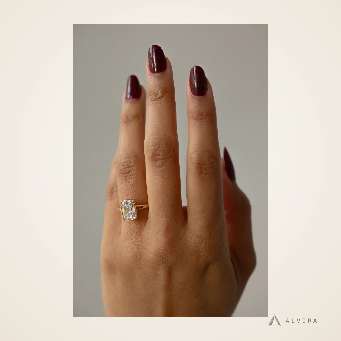 Selene Elongated Cushion Heritage, elongated cushion heritage lab-grown diamond engagement ring