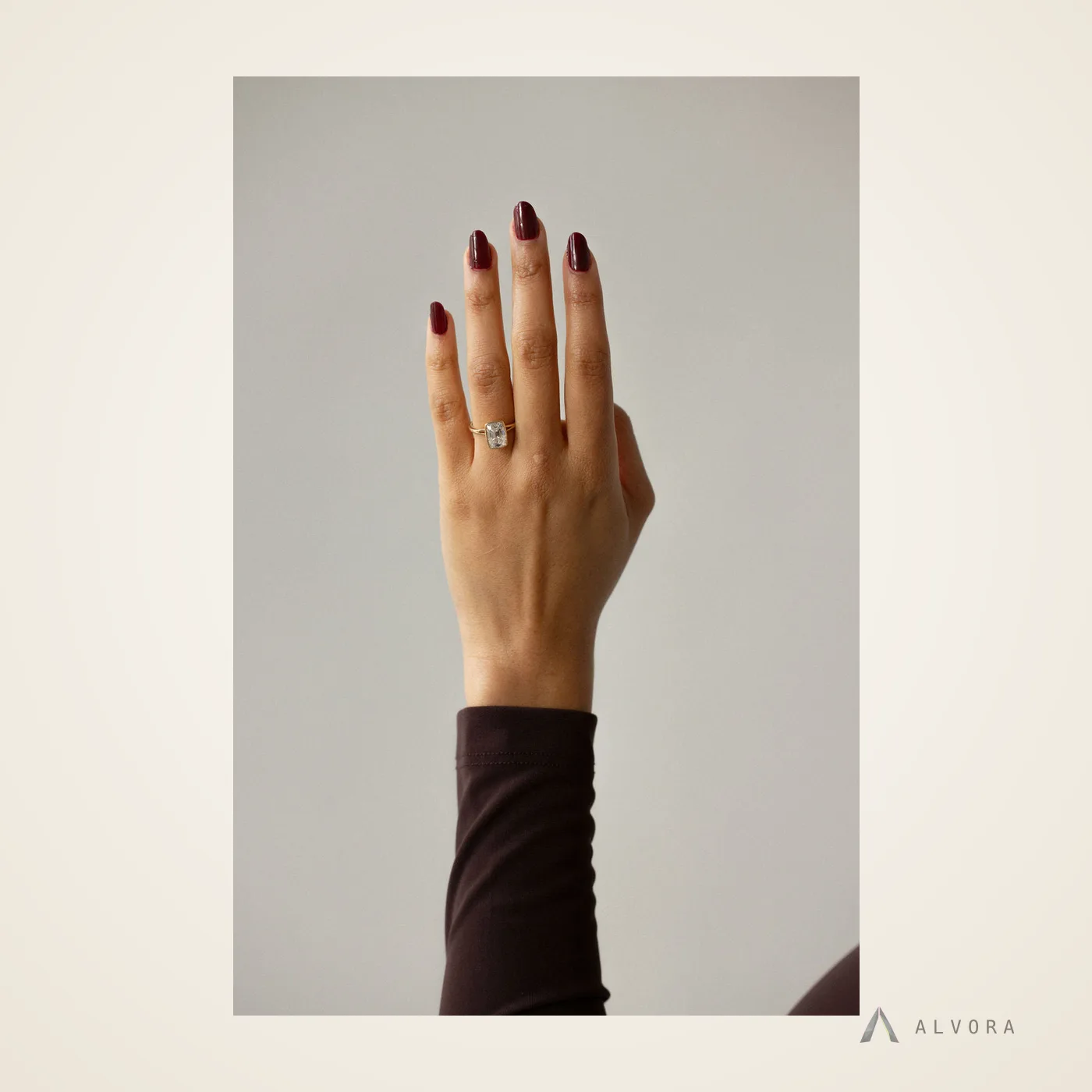 Selene Elongated Cushion Heritage, elongated cushion heritage lab-grown diamond engagement ring