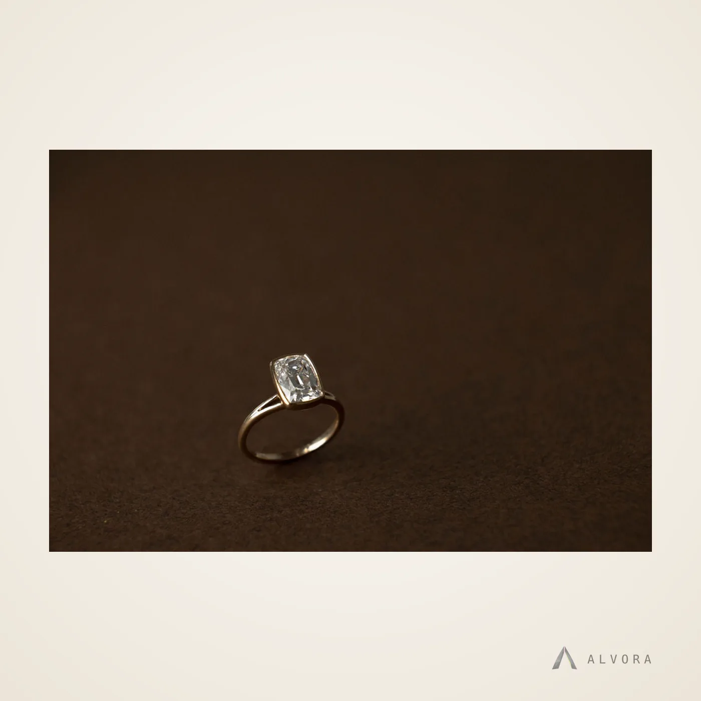 Selene Elongated Cushion Heritage, elongated cushion heritage lab-grown diamond engagement ring