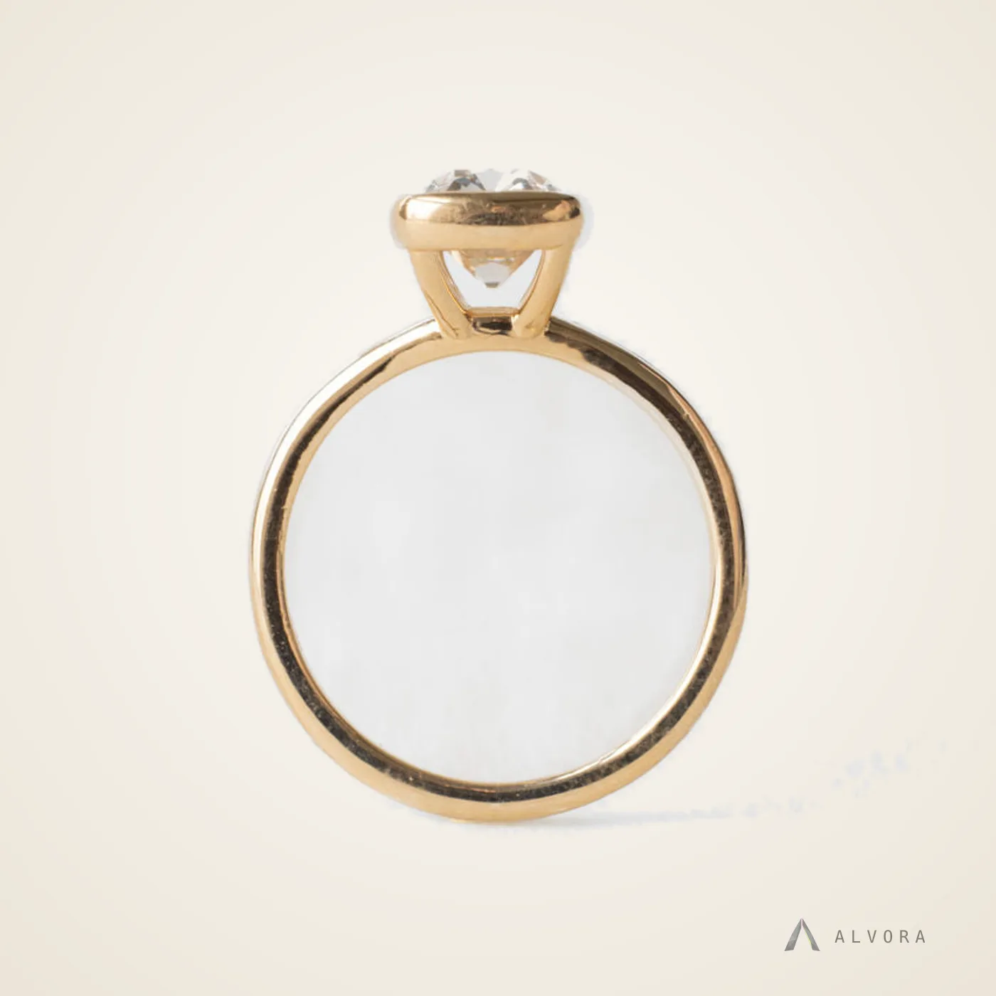 Selene Oval Heritage, oval heritage lab-grown diamond engagement ring