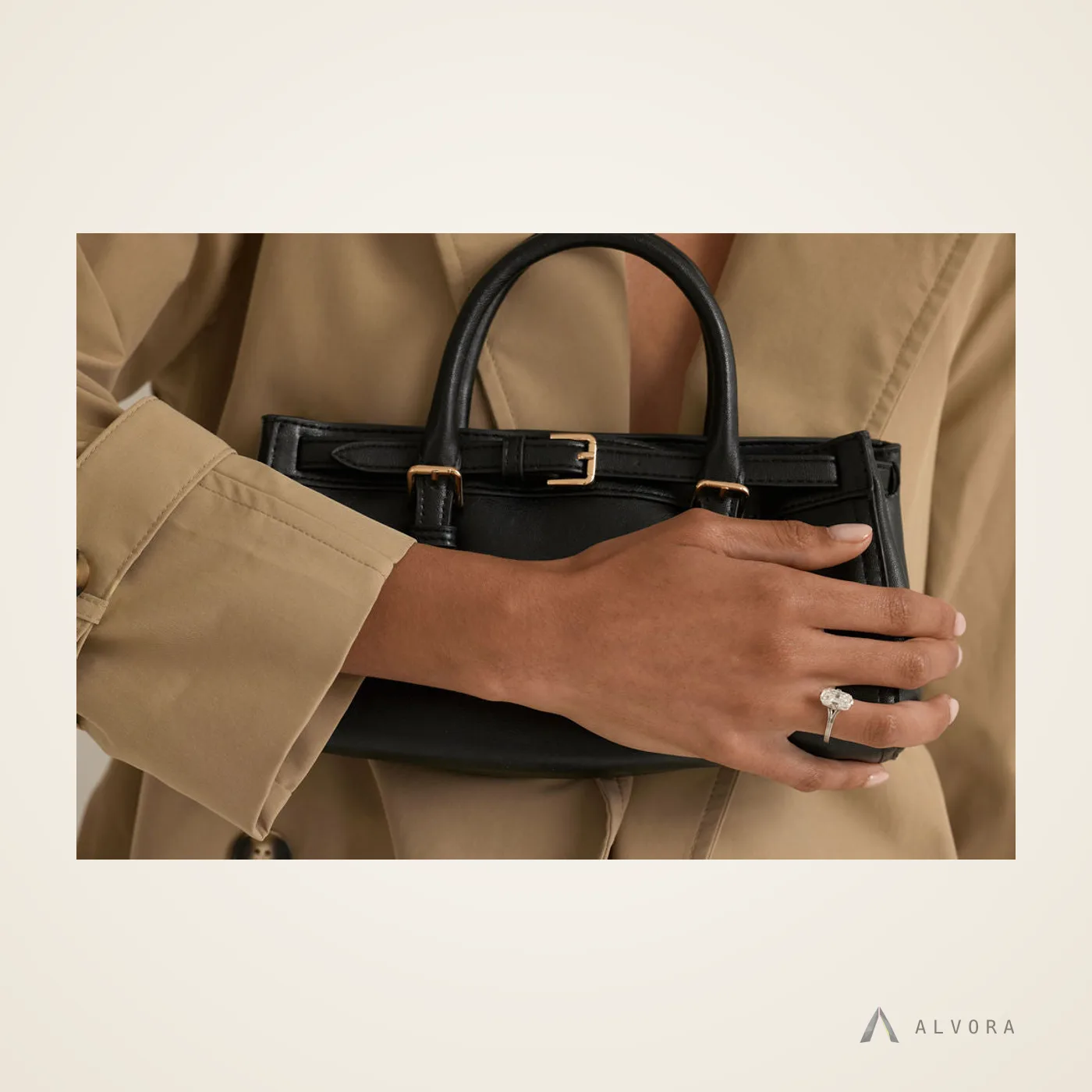 Sabine Elongated Cushion Heritage, elongated cushion heritage lab-grown diamond engagement ring