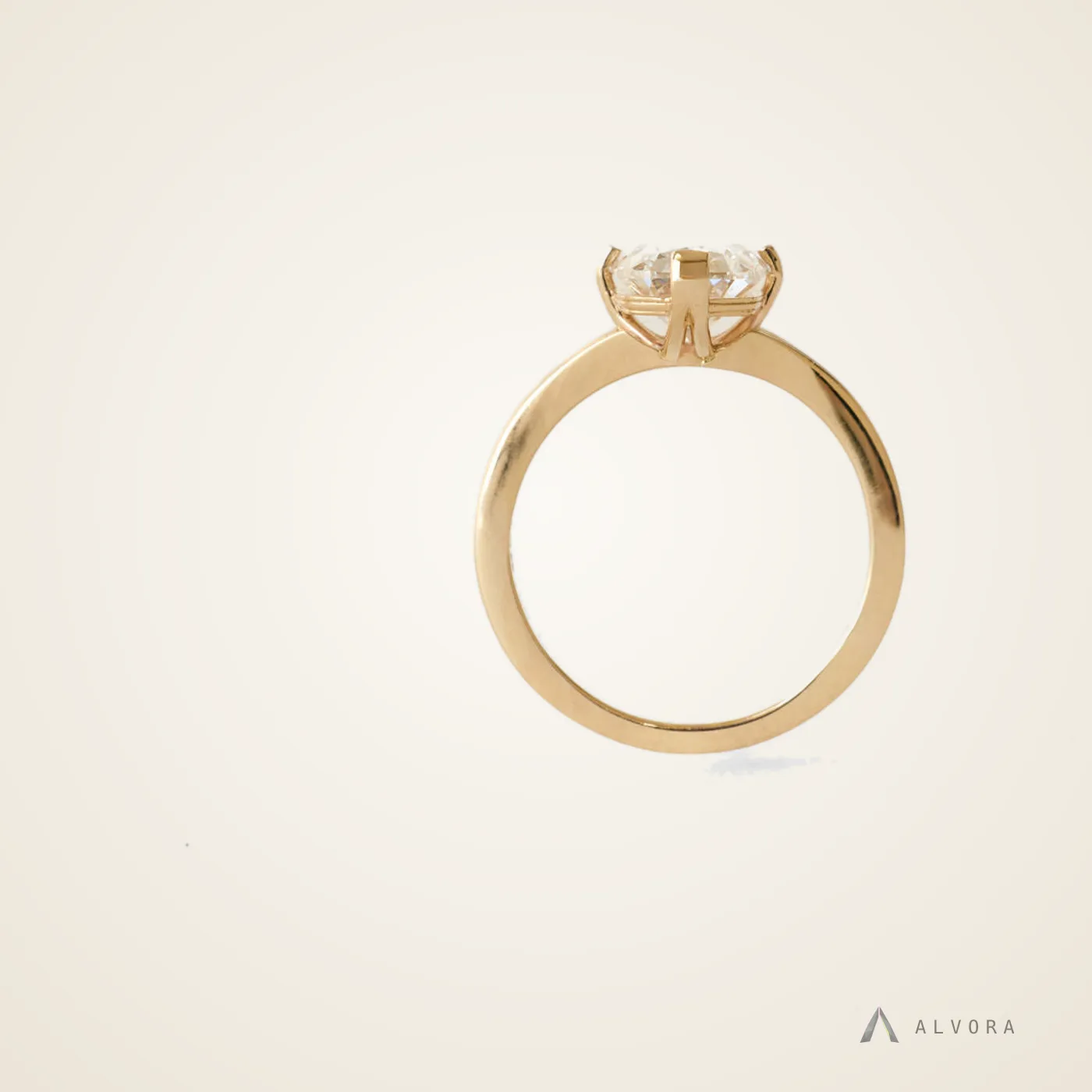 Sabine Elongated Cushion Heritage, elongated cushion heritage lab-grown diamond engagement ring