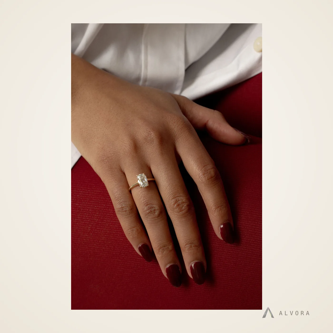 Thea Old Mine Heritage, old mine heritage lab-grown diamond engagement ring