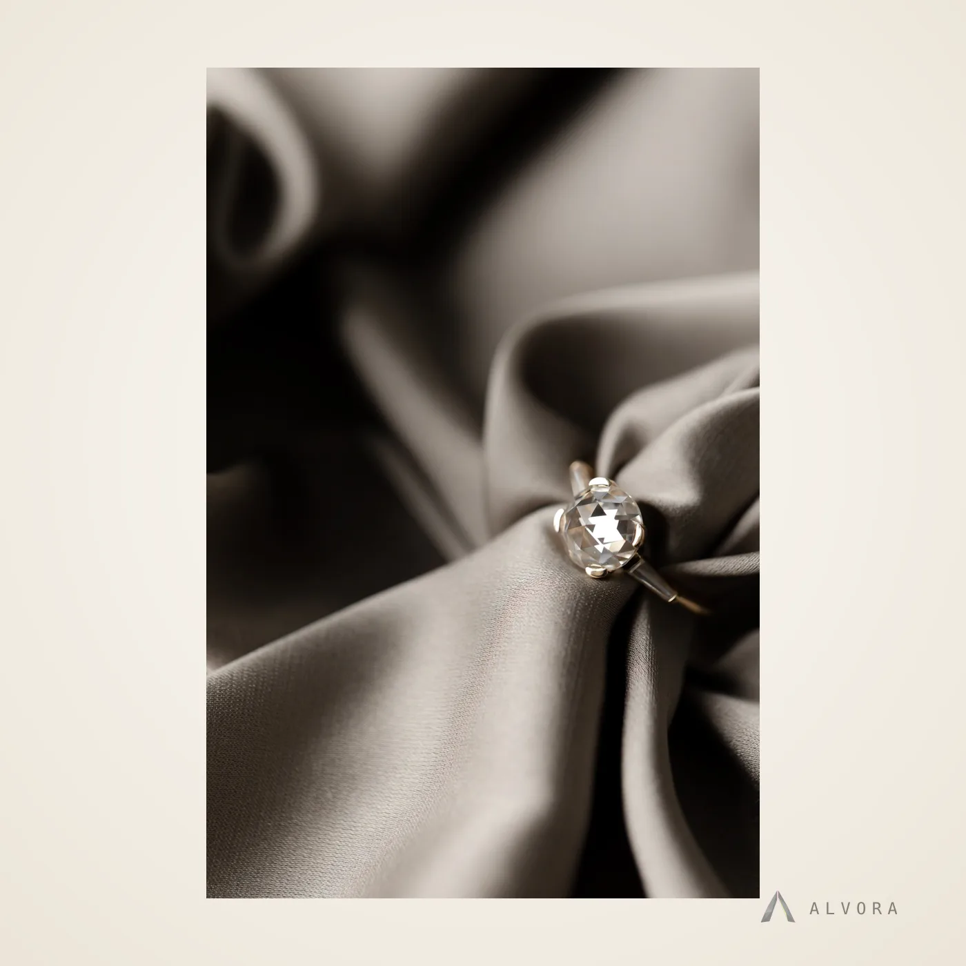 Faye Round Solitaire, round solitaire lab-grown diamond engagement ring