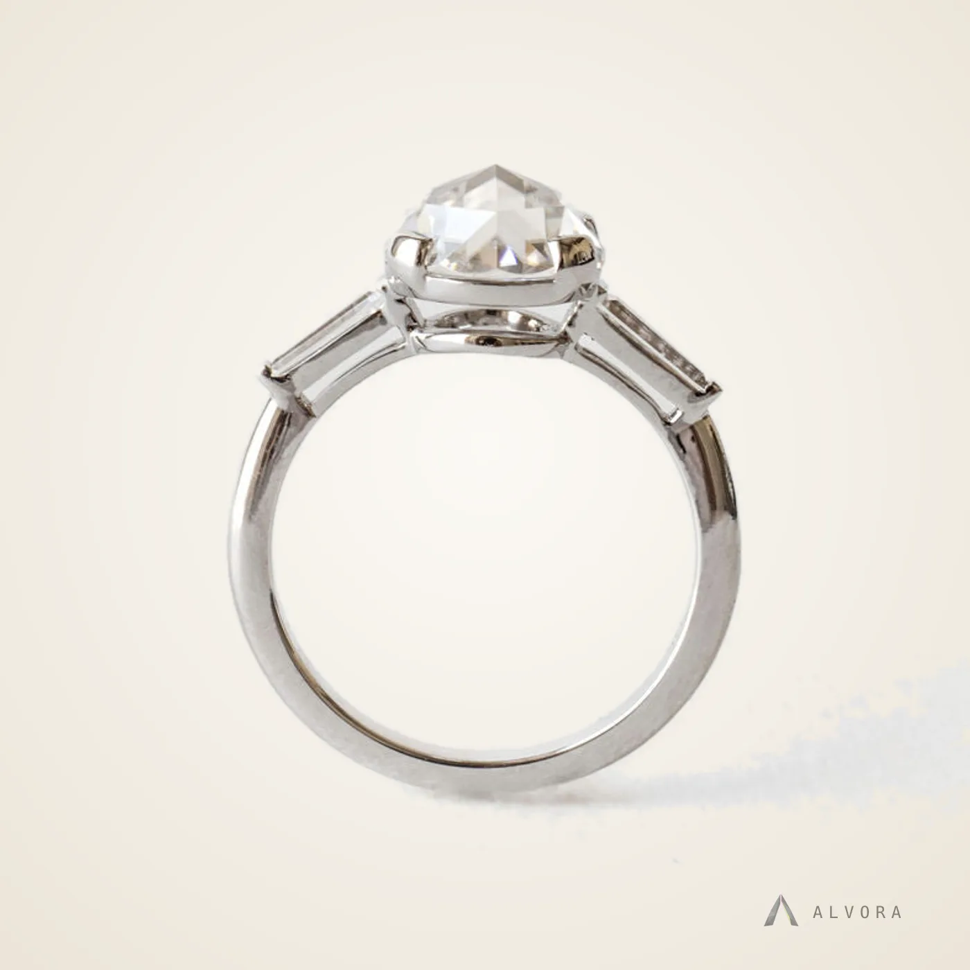 Faye Round Solitaire, round solitaire lab-grown diamond engagement ring