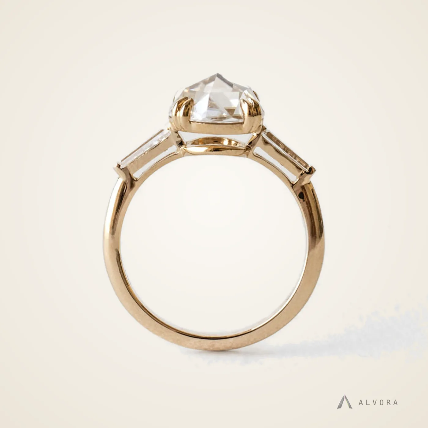 Faye Round Solitaire, round solitaire lab-grown diamond engagement ring