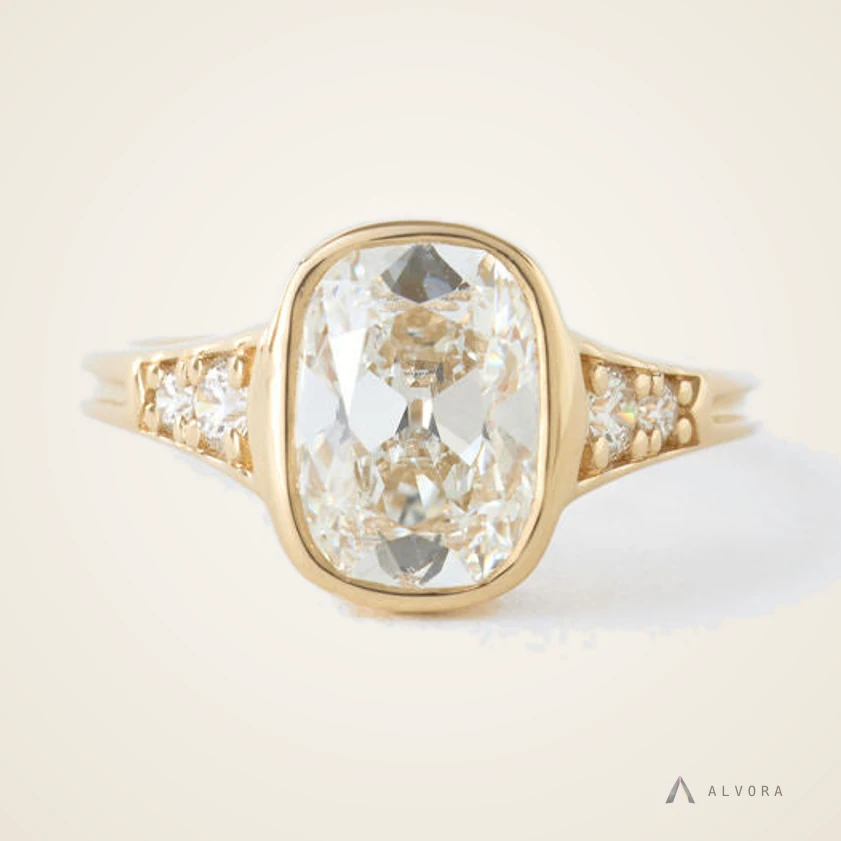 Romilly Old Mine Heritage, old mine heritage lab-grown diamond engagement ring