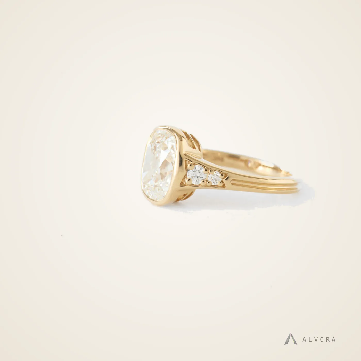 Romilly Old Mine Heritage, old mine heritage lab-grown diamond engagement ring