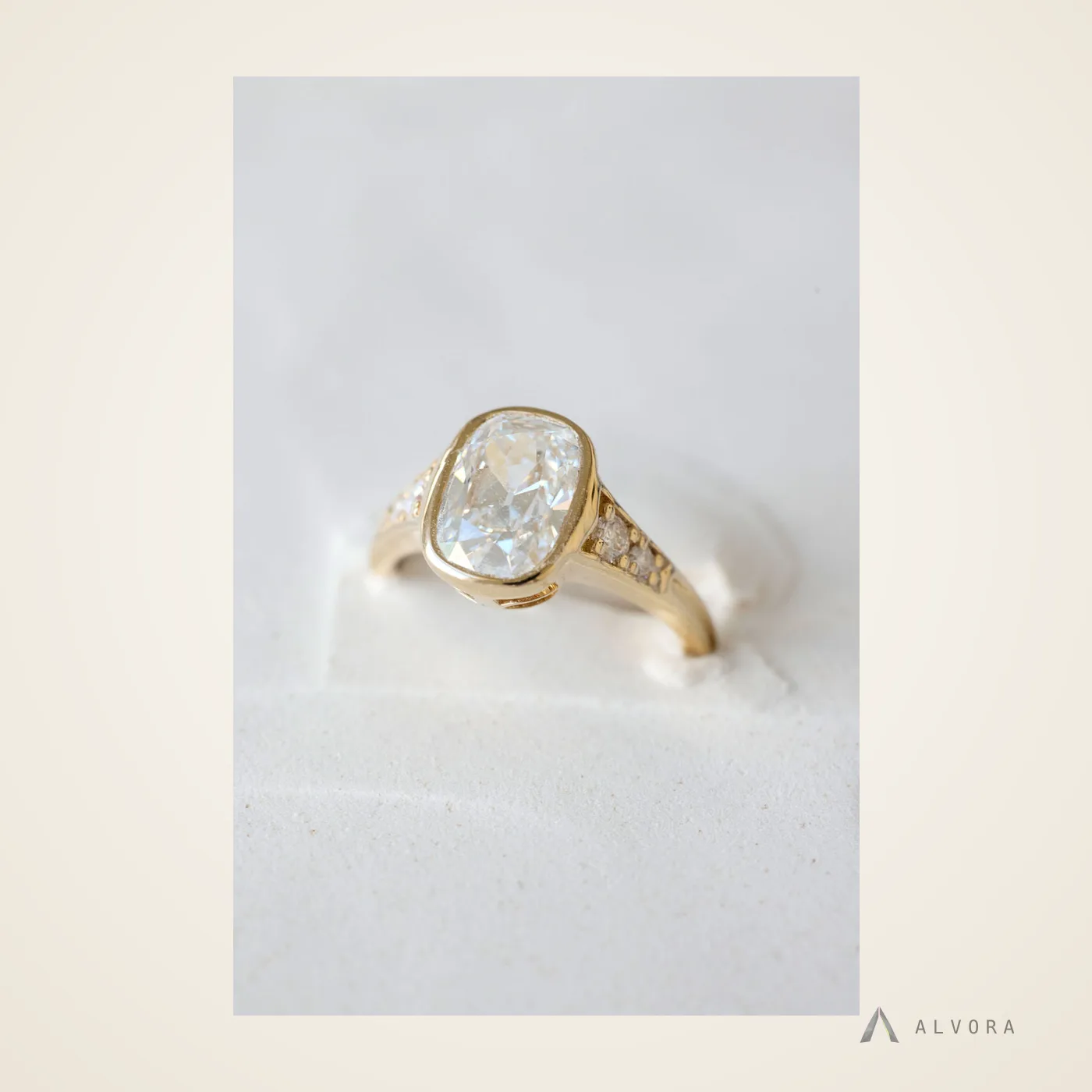 Romilly Old Mine Heritage, old mine heritage lab-grown diamond engagement ring