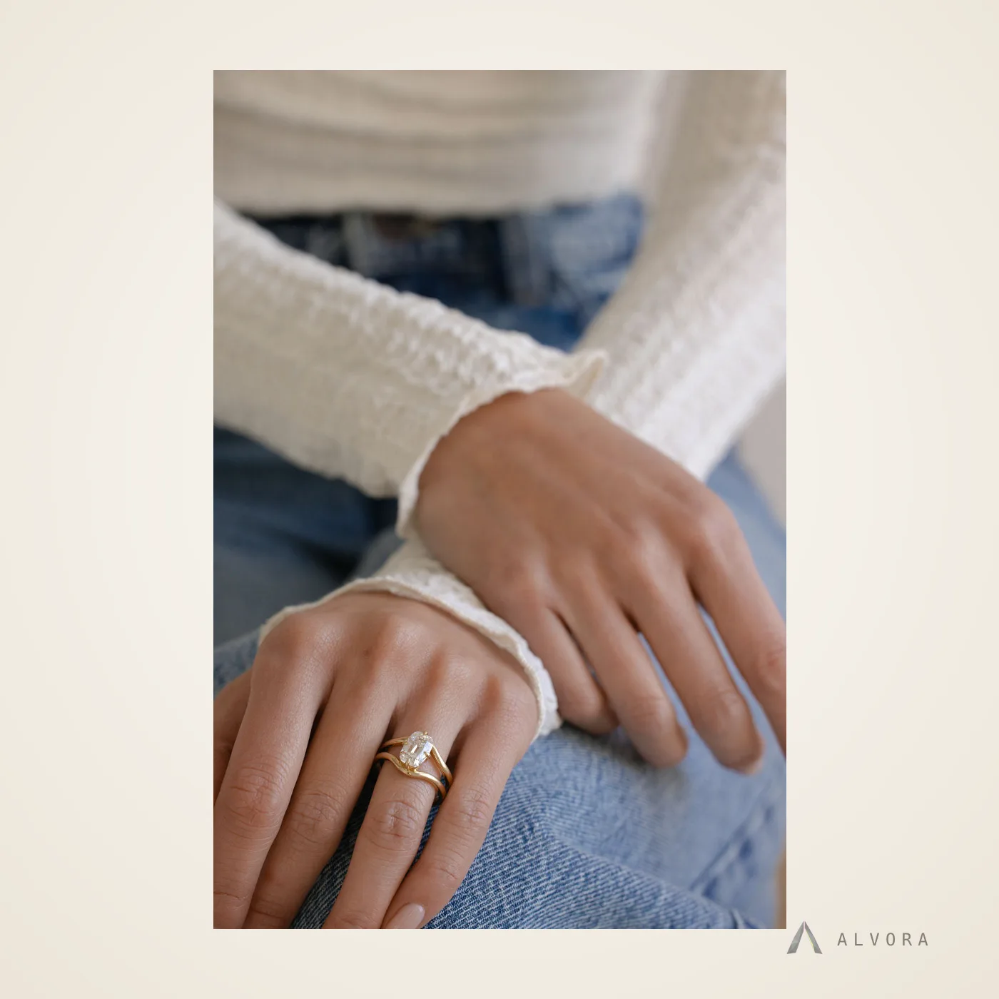 Beatrix Old Mine Heritage, old mine heritage lab-grown diamond engagement ring