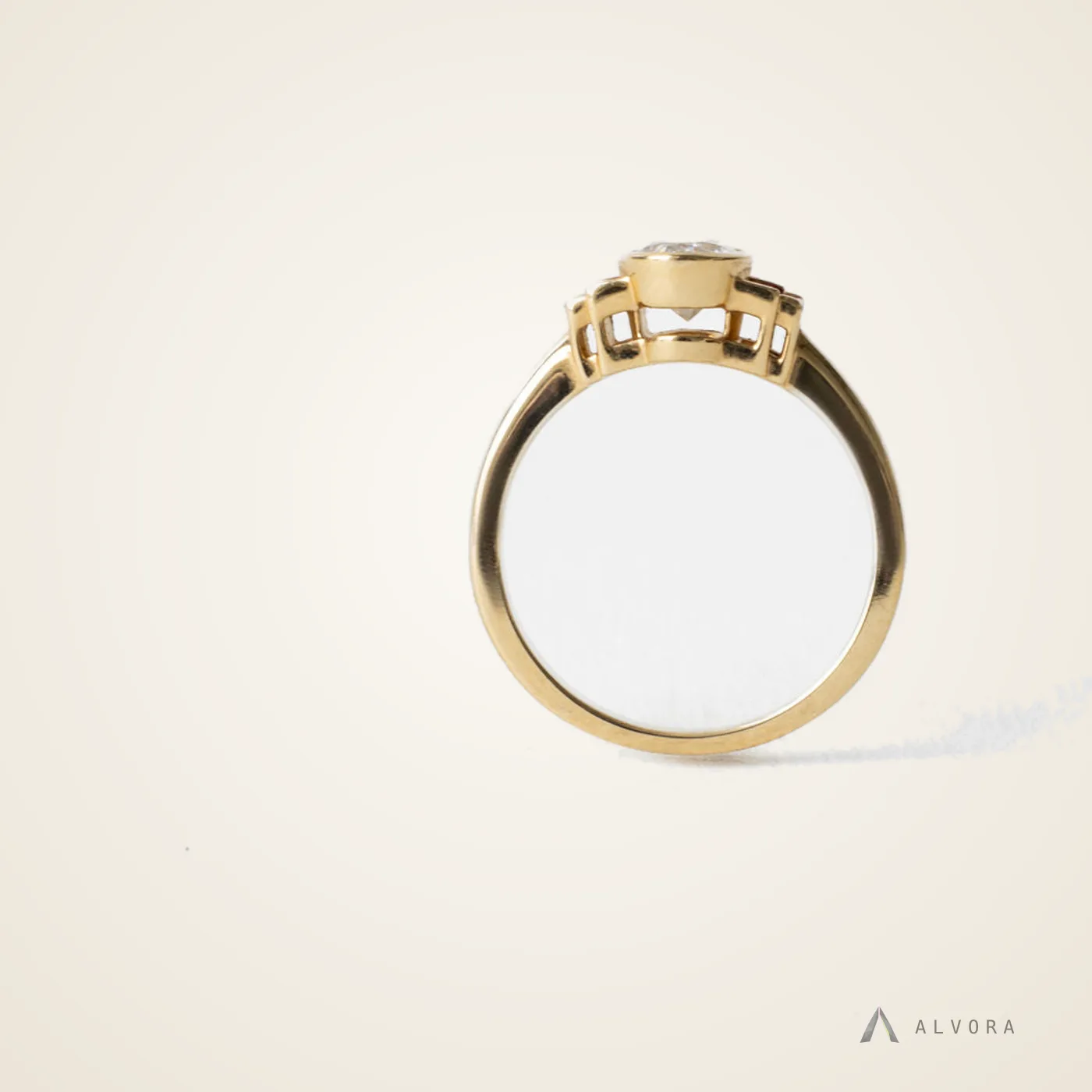 Pia Oval Solitaire, oval solitaire lab-grown diamond engagement ring