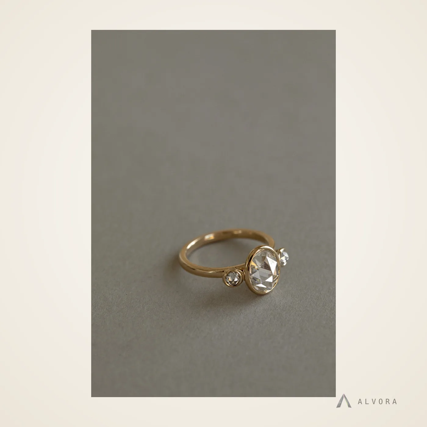 Marisol Oval Solitaire, oval solitaire lab-grown diamond engagement ring