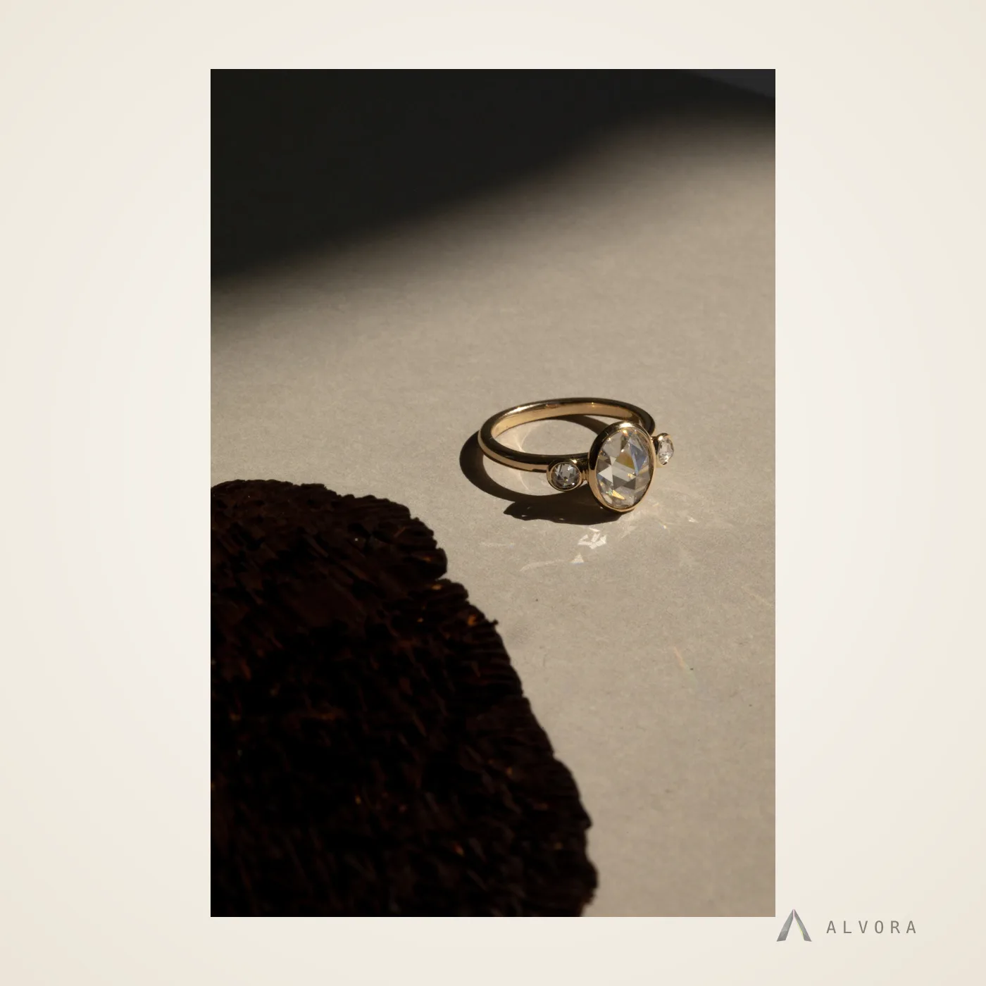 Marisol Oval Solitaire, oval solitaire lab-grown diamond engagement ring