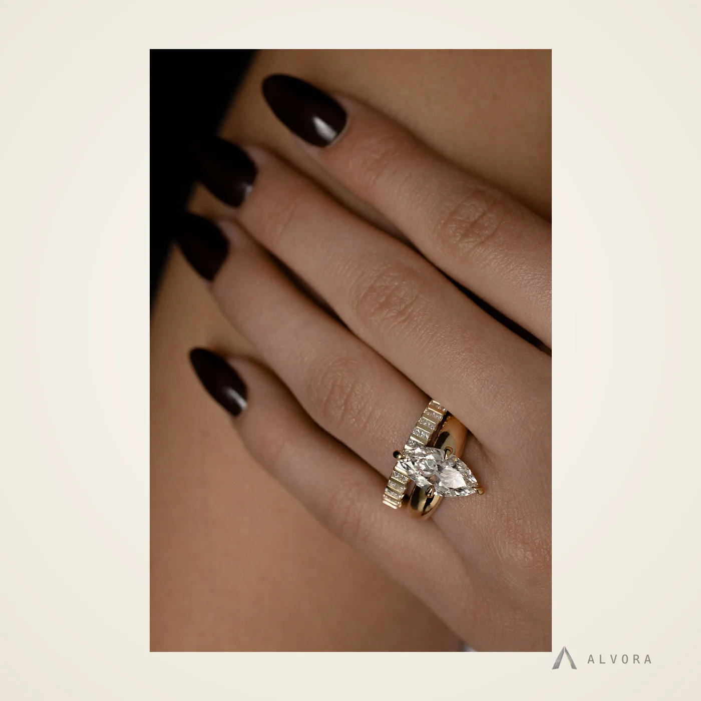 Odessa Marquise Solitaire, marquise solitaire lab-grown diamond engagement ring