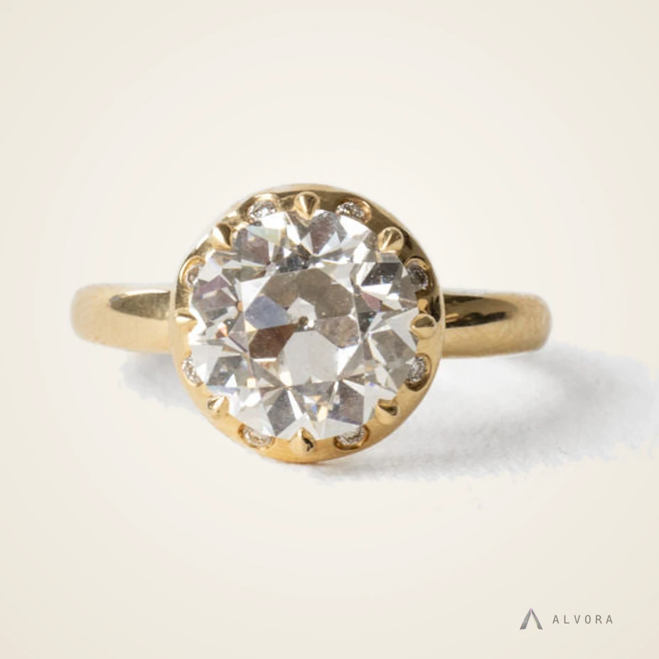 Philippa Solitaire, solitaire lab-grown diamond engagement ring