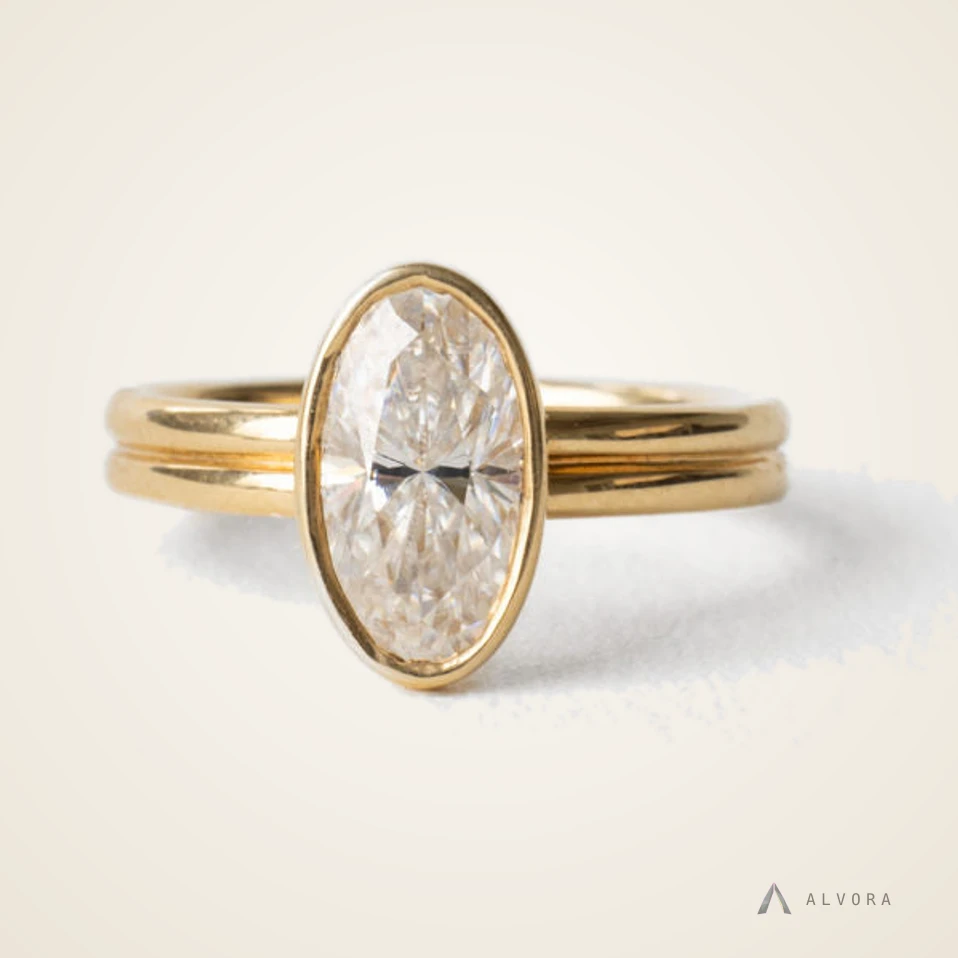 Sidonie Solitaire, solitaire lab-grown diamond engagement ring