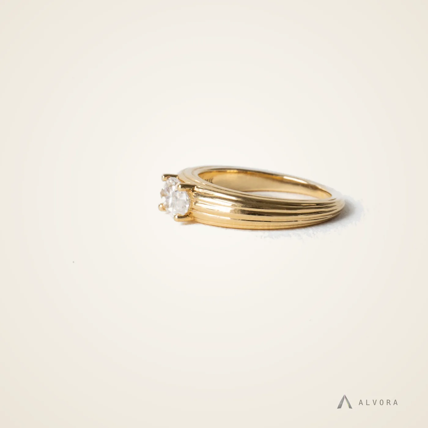 Tessaly Solitaire, solitaire lab-grown diamond engagement ring