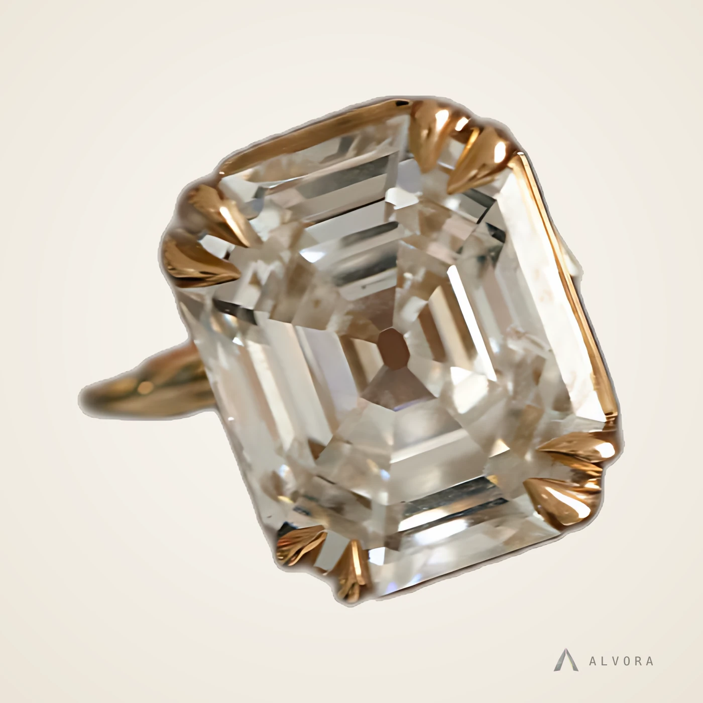 Kerensa Emerald Solitaire, emerald solitaire lab-grown diamond engagement ring