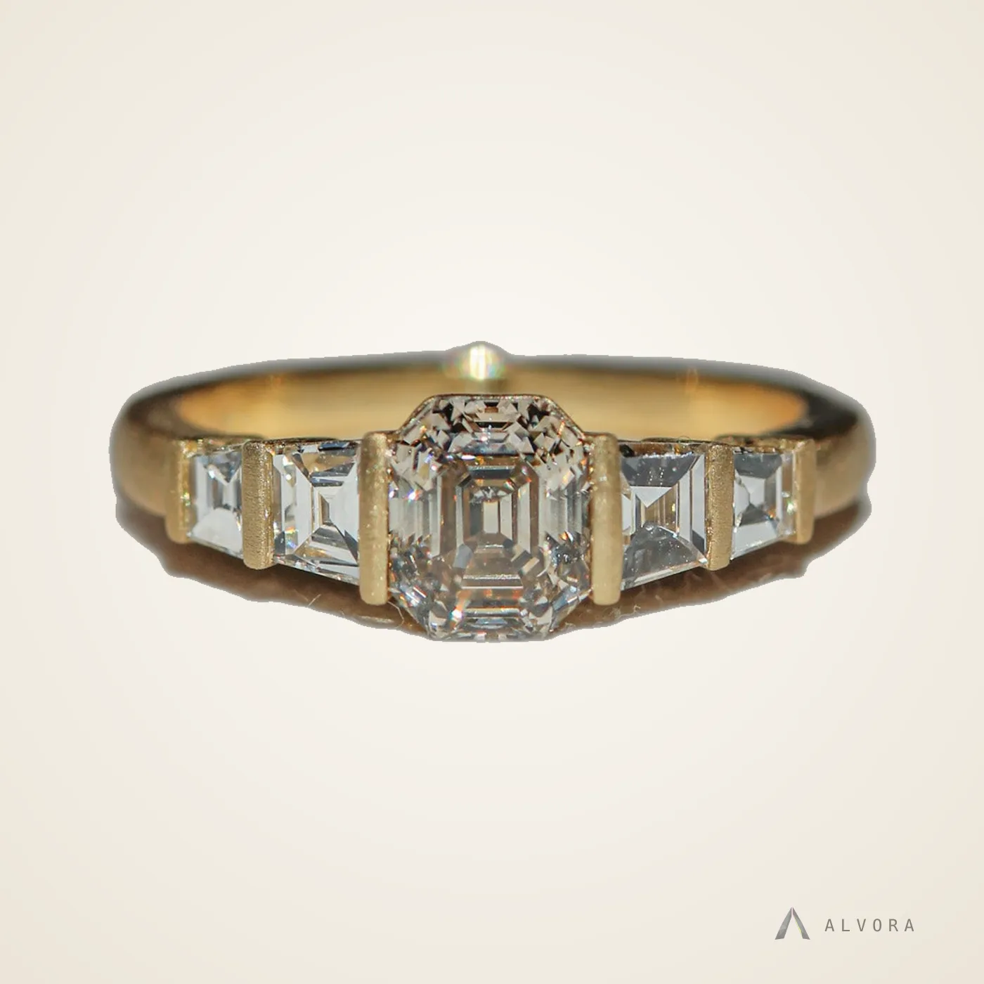 Rosel Five Stone, five stone lab-grown diamond engagement ring