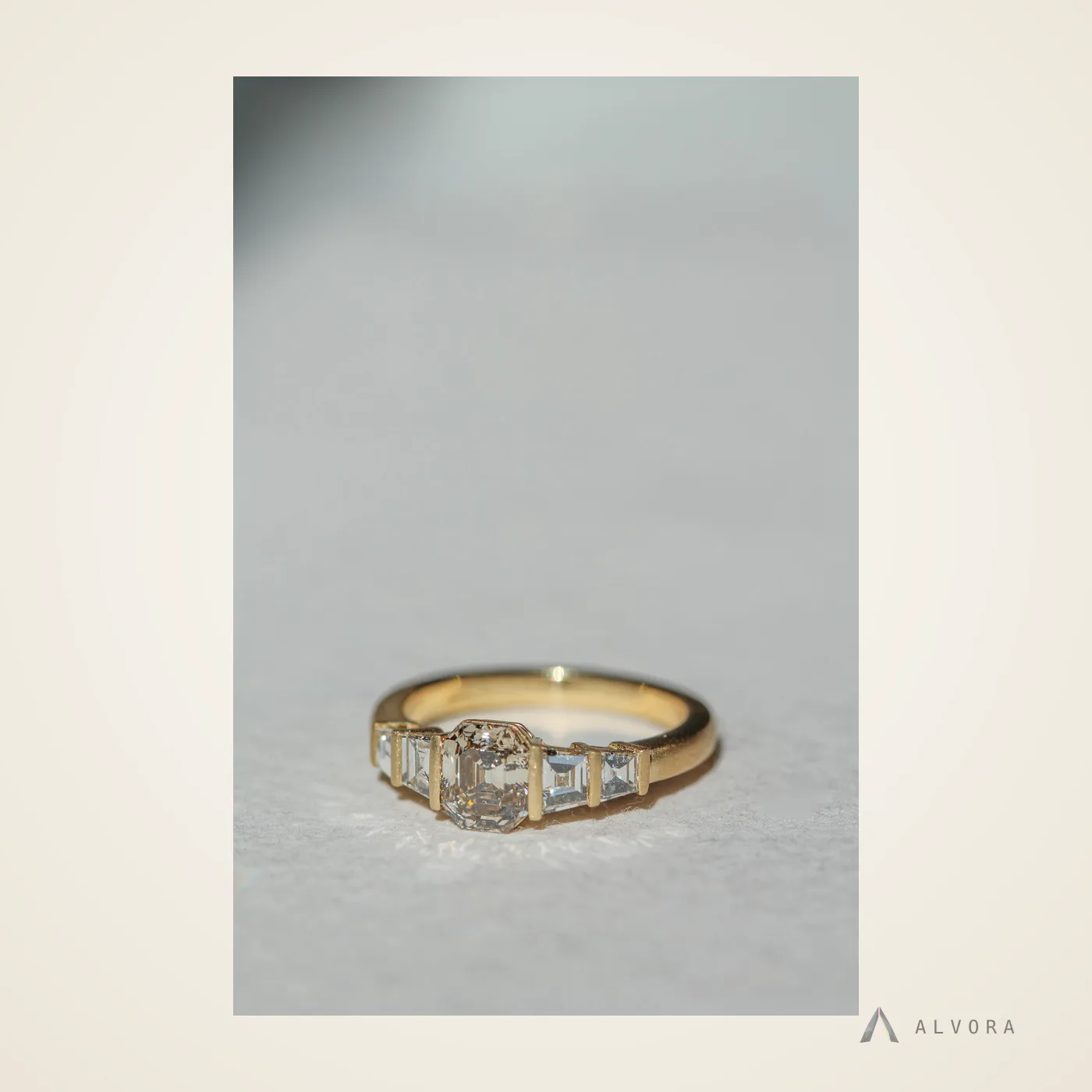 Rosel Five Stone, five stone lab-grown diamond engagement ring