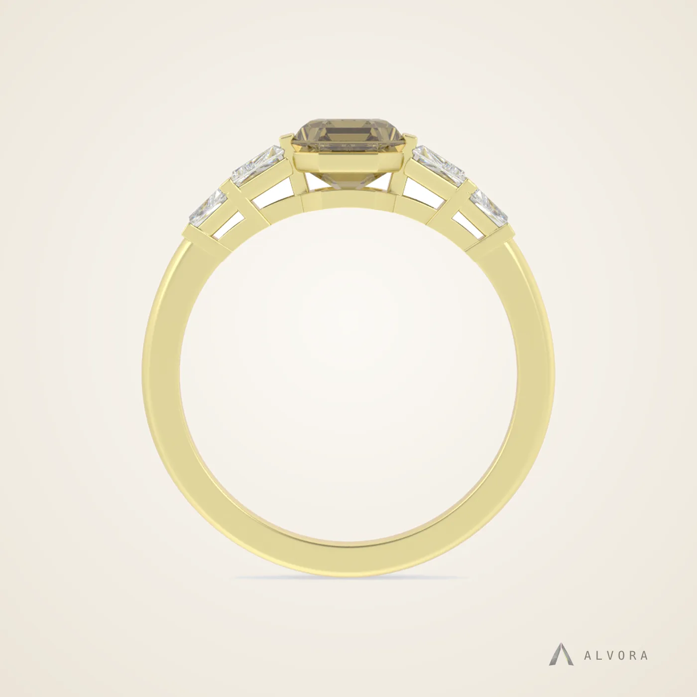 Rosel Five Stone, five stone lab-grown diamond engagement ring