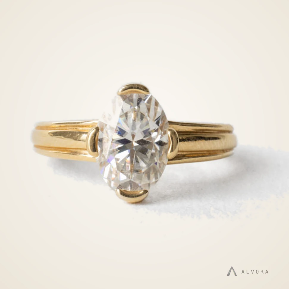 Sorrel Oval Solitaire, oval solitaire lab-grown diamond engagement ring