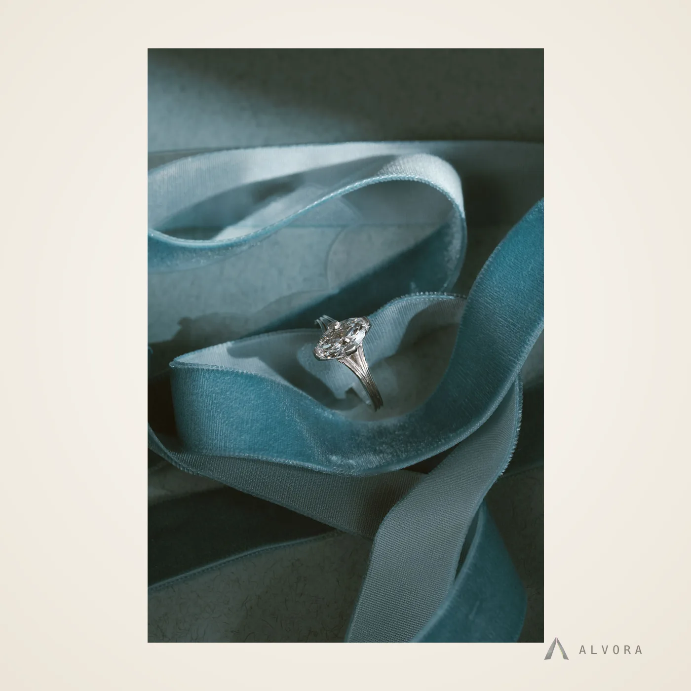 Alethea Solitaire, solitaire lab-grown diamond engagement ring