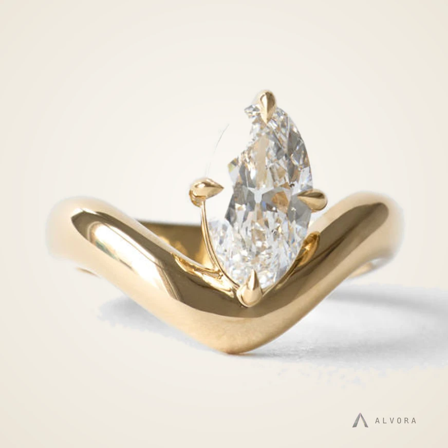 Federica Heritage, heritage lab-grown diamond engagement ring