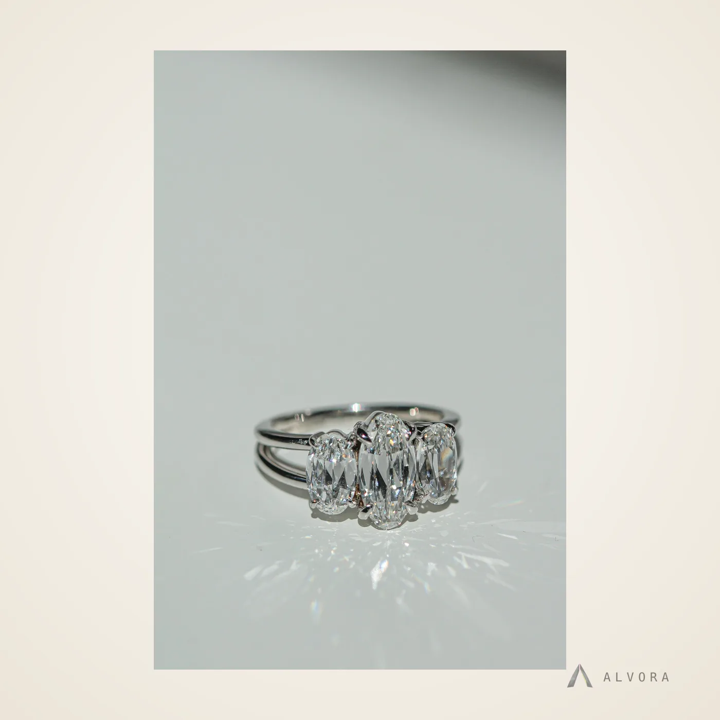 Giacinta Solitaire, solitaire lab-grown diamond engagement ring