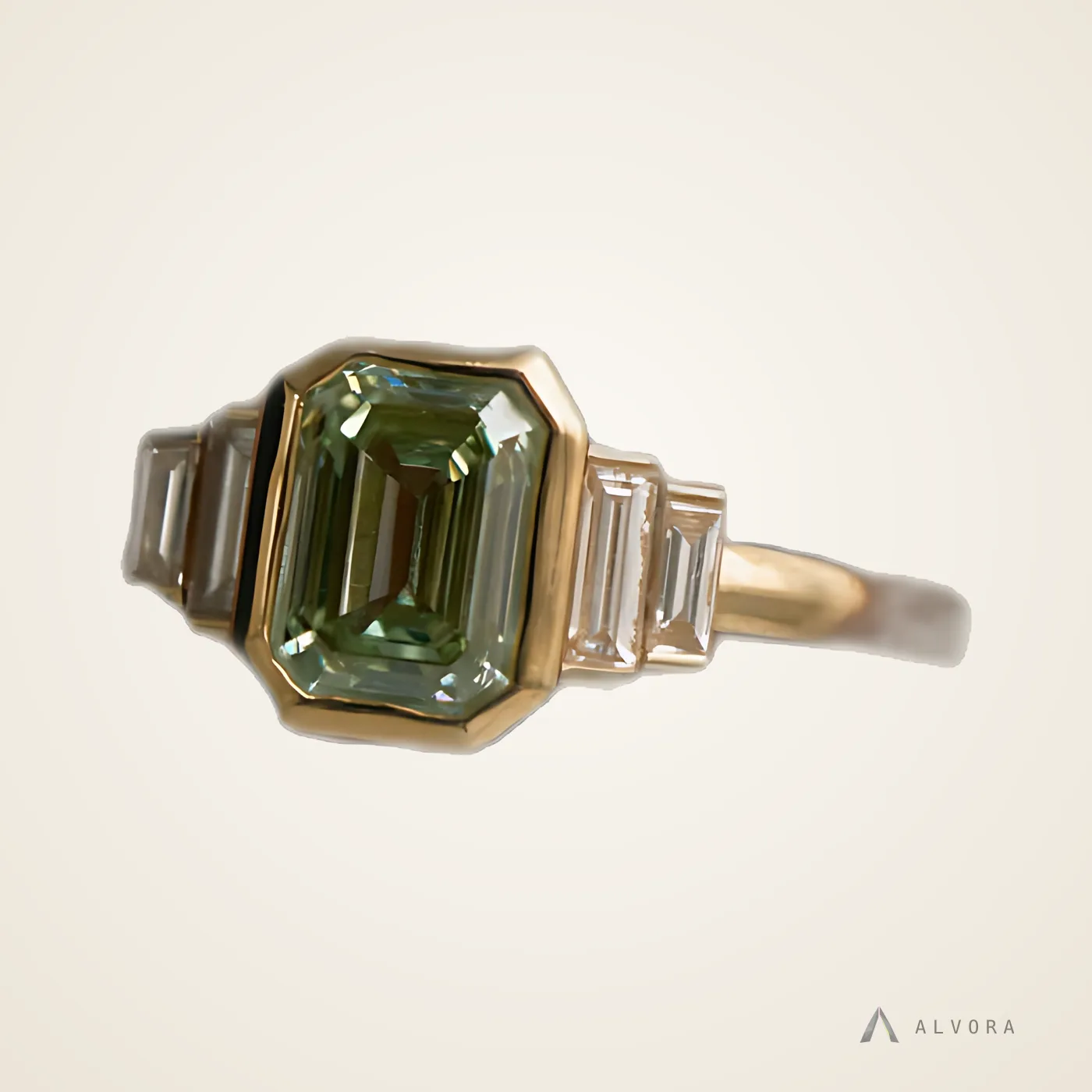 Pia Green Solitaire, solitaire lab-grown diamond engagement ring