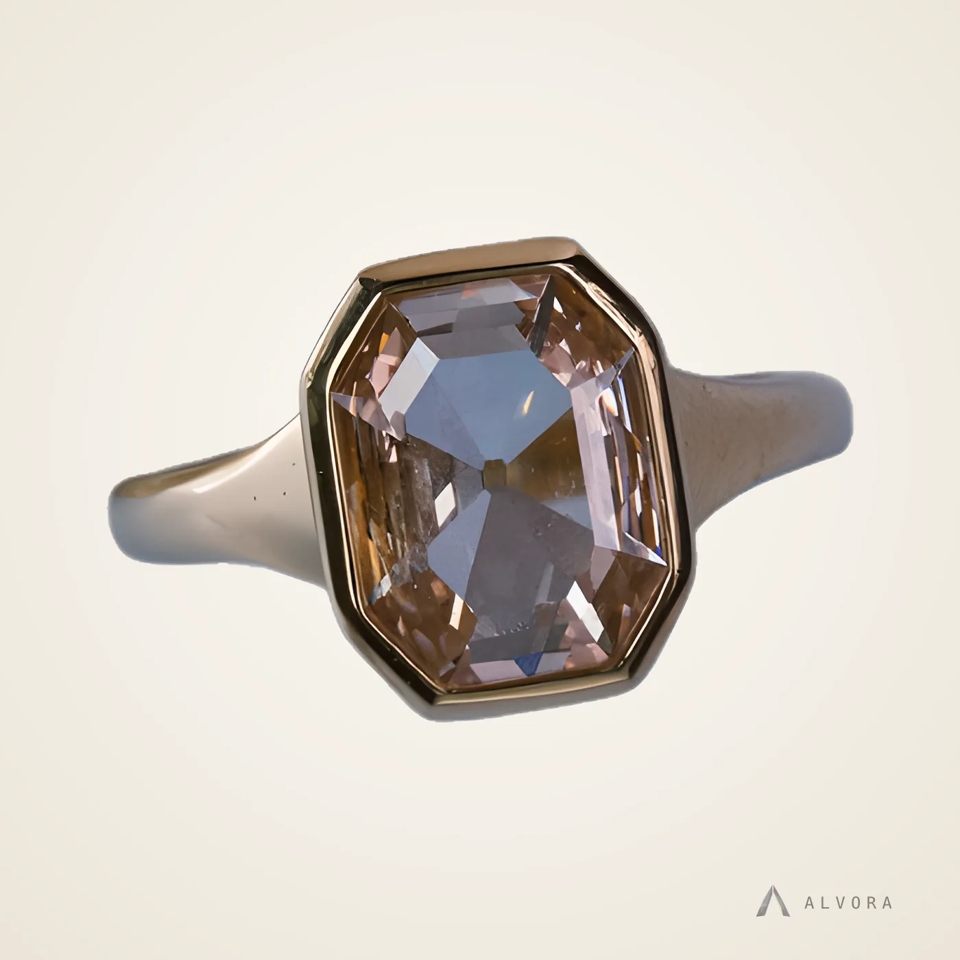 Ilse Old Mine Solitaire, old mine solitaire lab-grown diamond engagement ring