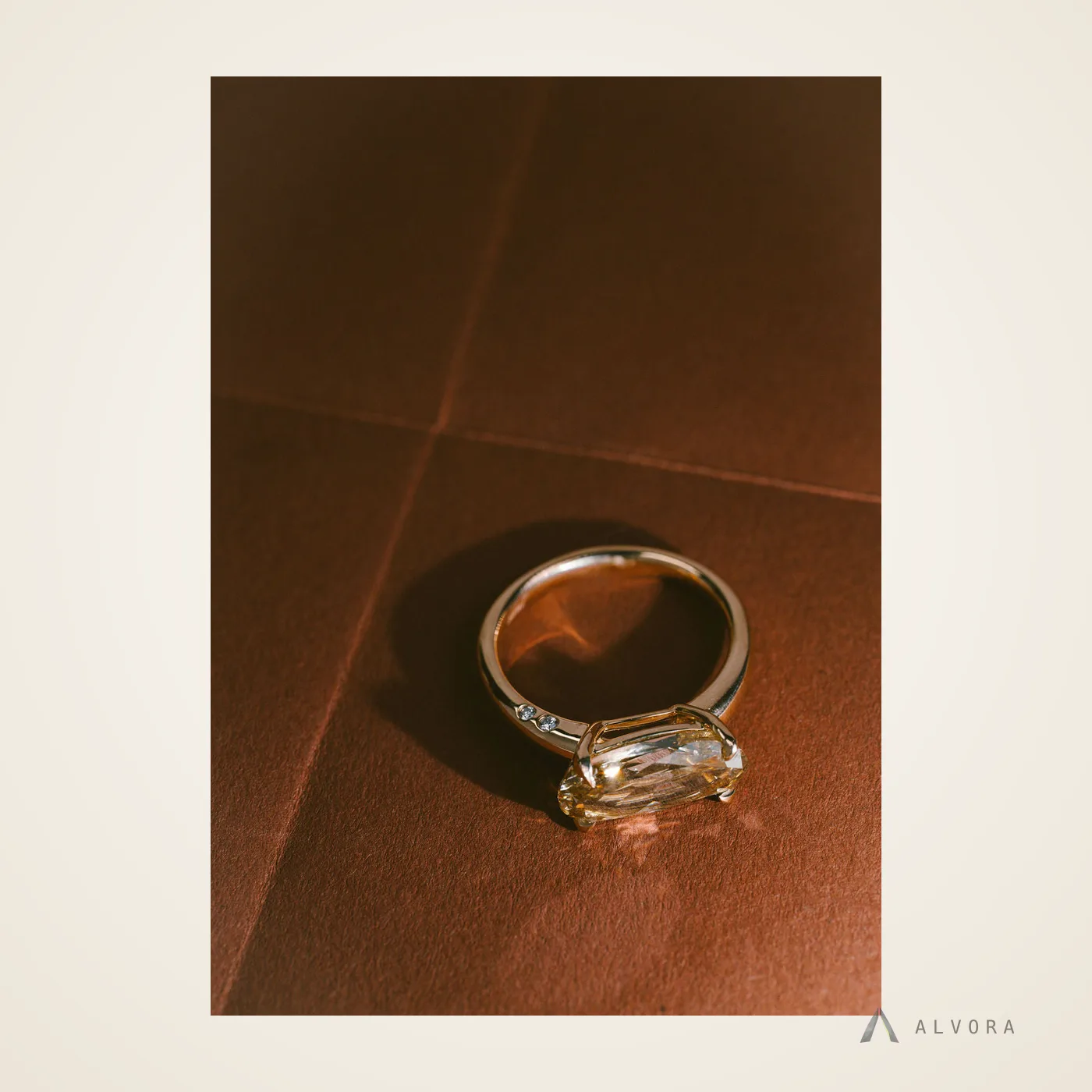 Amabel Solitaire, solitaire lab-grown diamond engagement ring