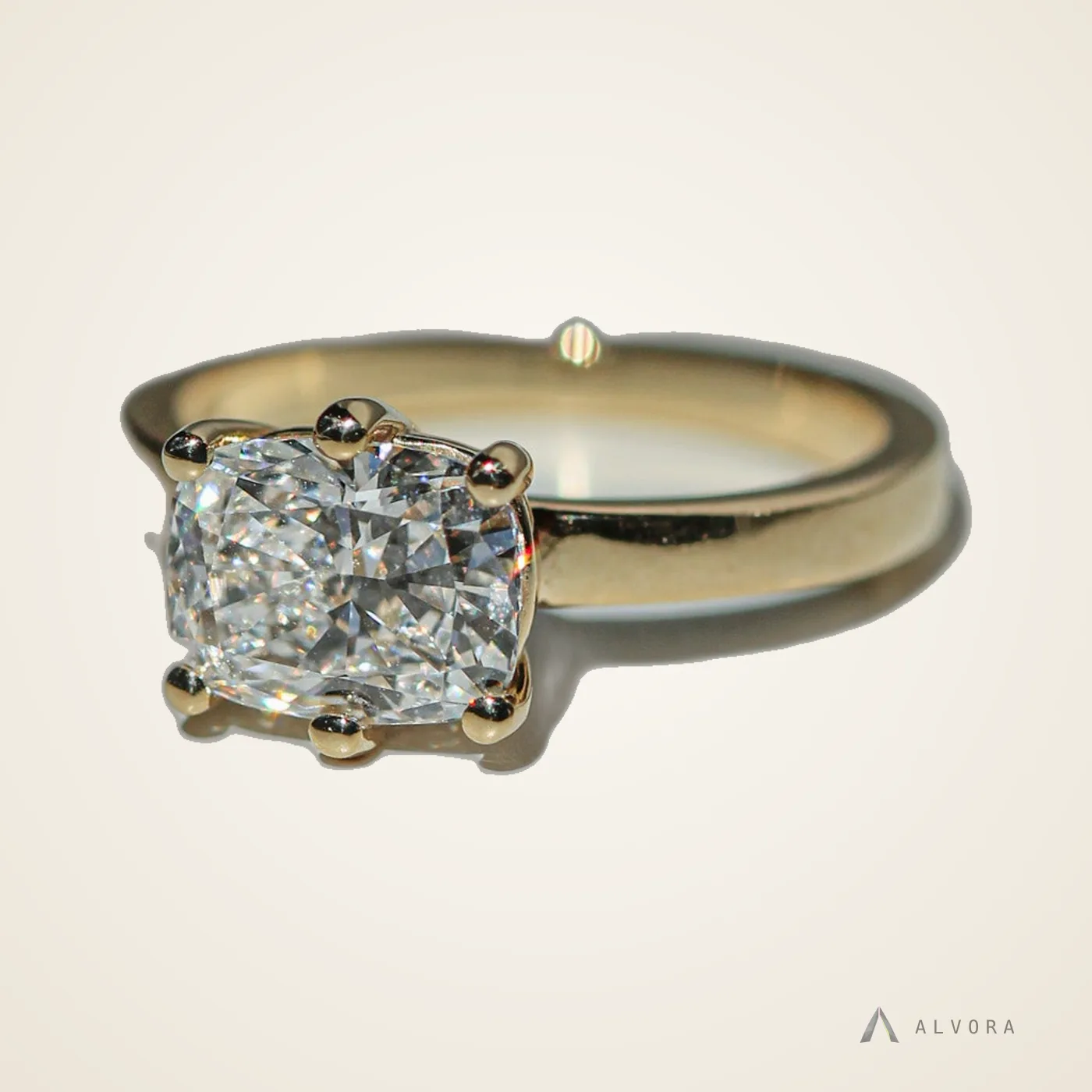 Anneliese Cushion East-West, cushion east-west lab-grown diamond engagement ring
