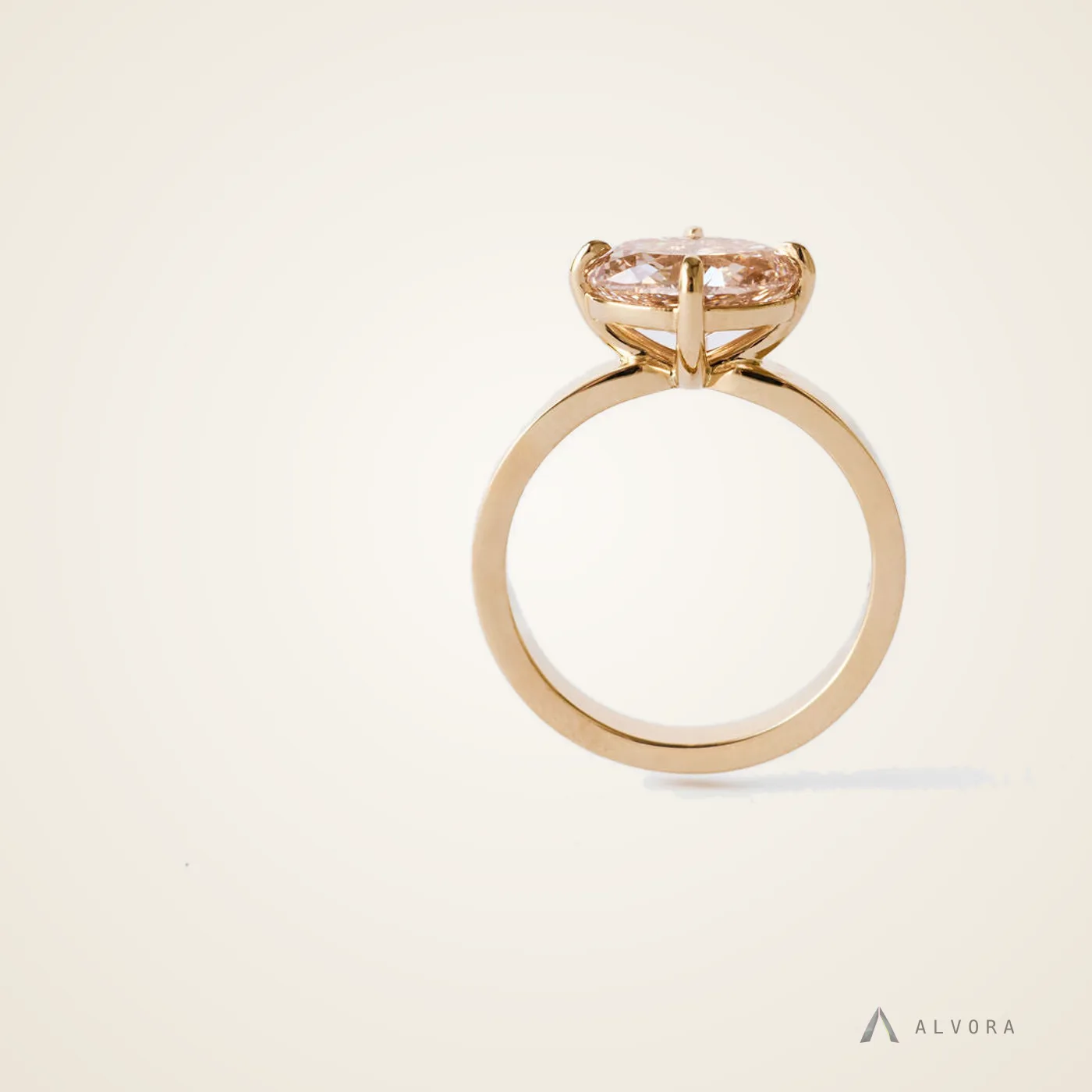 Anneliese Oval East-West, oval east-west lab-grown diamond engagement ring