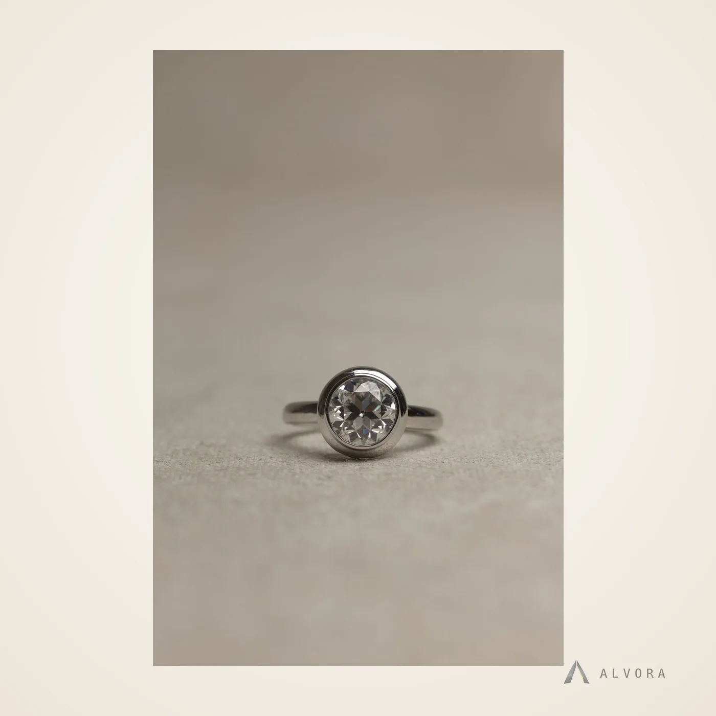 Belinda Solitaire, solitaire lab-grown diamond engagement ring