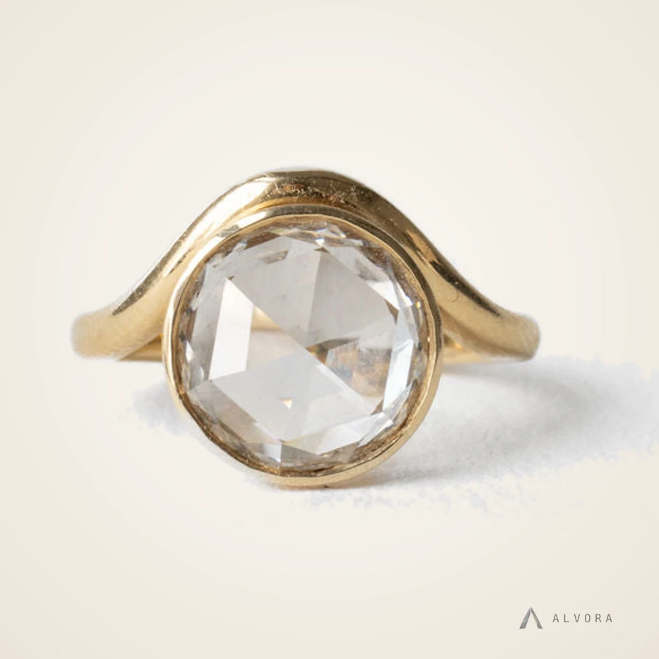 Ellora Round Solitaire, round solitaire lab-grown diamond engagement ring