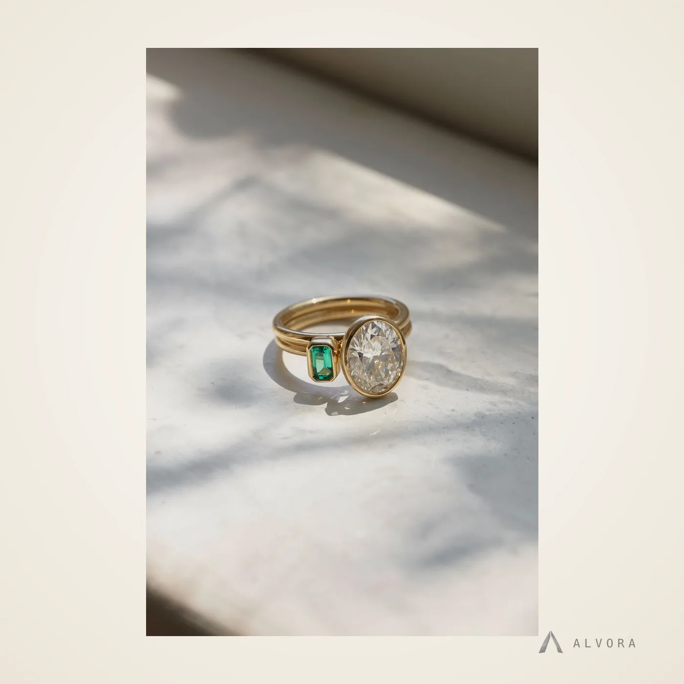 Elspeth Solitaire, solitaire lab-grown diamond engagement ring