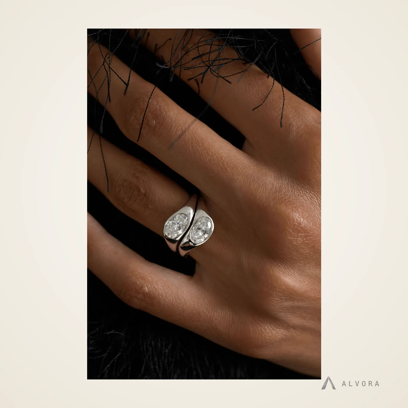 Minerva Solitaire, solitaire lab-grown diamond engagement ring