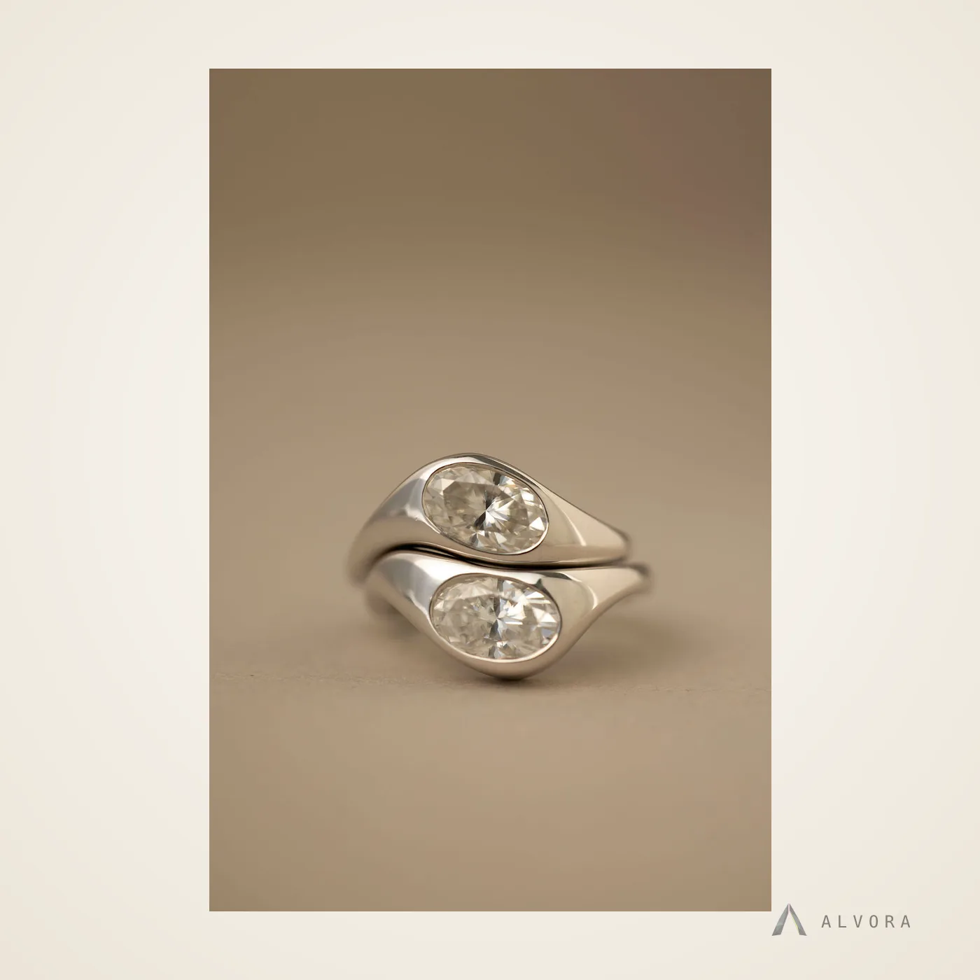 Minerva Solitaire, solitaire lab-grown diamond engagement ring