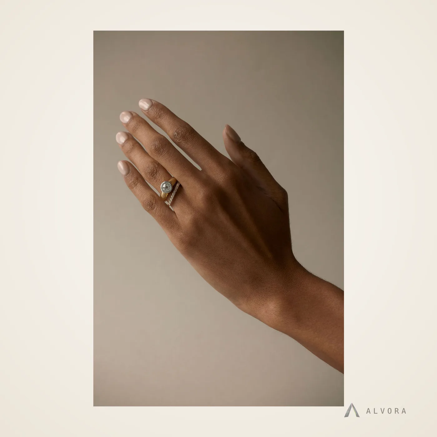 Leonora Round Solitaire, round solitaire lab-grown diamond engagement ring