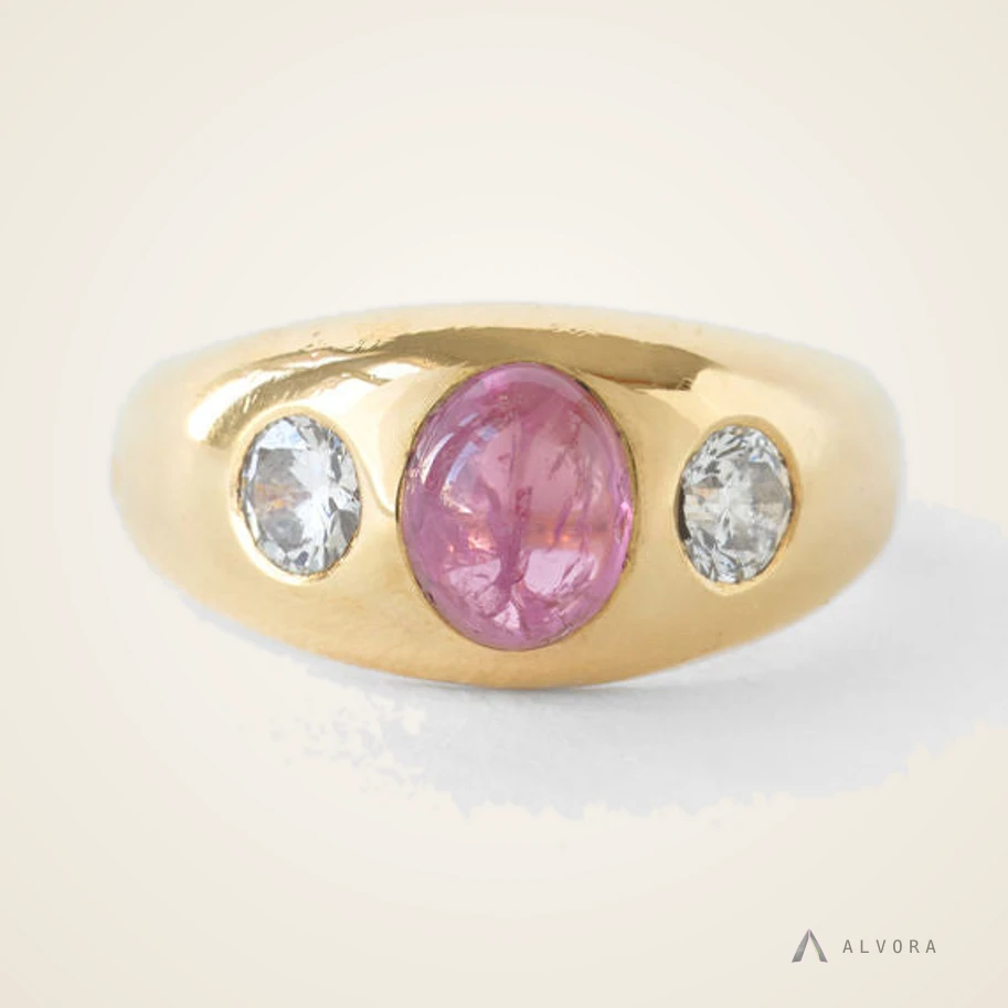 Raphaela Ruby Heritage, heritage lab-grown diamond engagement ring