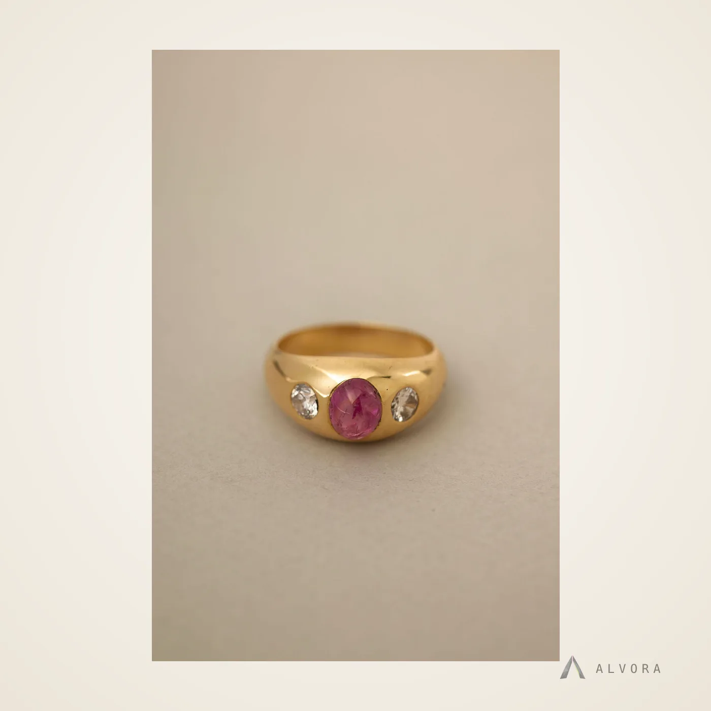 Raphaela Ruby Heritage, heritage lab-grown diamond engagement ring